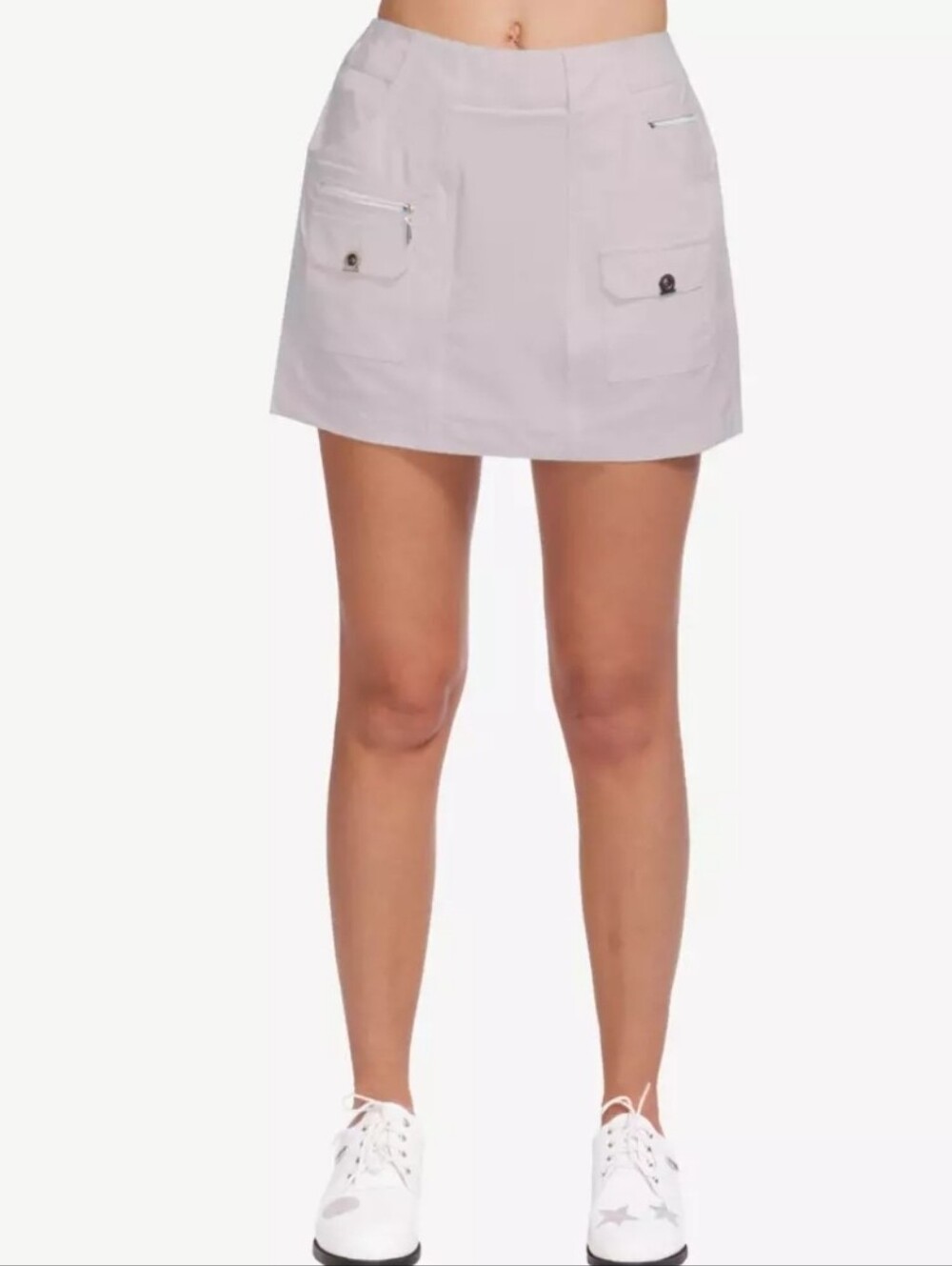 Jamie Sadock Core Airwear Hybrid Women's 15" Golf Skort Light Grey Golf Sz 16